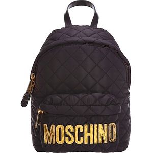 Brand New with Tags ***MOSCHINO*** Backpack BLACK QUILTED SS21